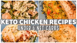 KETO CHICKEN RECIPES  Keto Dinner Ideas Under 6 Net Carbs Per Serving  Suz and The Crew [upl. by Aihsit]