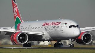 Plane Spotting at Amsterdam Schiphol Airport  Close up landings  Polderbaan [upl. by My]