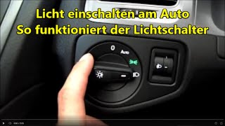 Autofahren lernen  Licht einschalten am Auto so gehts Autolicht schalten Abblendlicht [upl. by Ryder245]