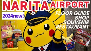 NARITA International Airport 2024new Terminal2 Floor Guide Japanese Souvenirs Pokémon Gourmet [upl. by Angeline]