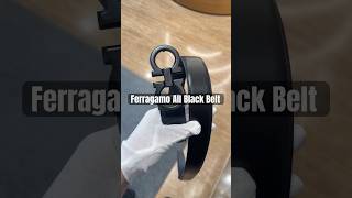 Ferragamo All Black Leather Belt luxury luxurybelt belt ferragamo [upl. by Marilin]