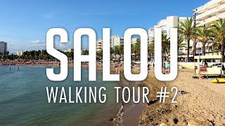 Salou Spain Walking Tour Along The Beach 4k [upl. by Pan620]