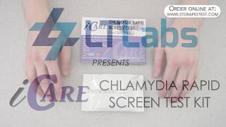 How to use an iCare Chlamydia test kit  by LT Labs [upl. by Nitsid]