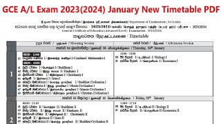 New AL Time Table 2023 to be held on January 2024 [upl. by Schwing600]