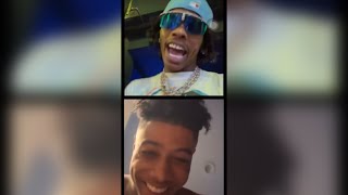 Blueface Confronts Lil Baby On IG Live For Dissing Him amp Calls HimGy🌈😳 [upl. by Milena542]