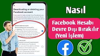 Facebook Hesabı Nasıl Devre Dışı Bırakılır Yeni İşlem  Facebook Hesabını Devre Dışı Bırak [upl. by Pansir]