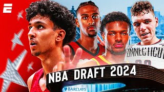 2024 NBA Draft Round 1 on ESPN Live reaction to every pick amp trade  Hoop Collective 🏀 [upl. by Greenwell]