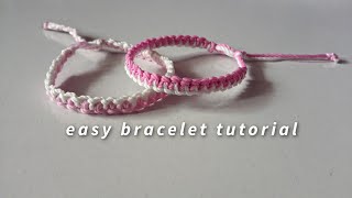 how to make easy bracelet  yarnivora [upl. by Hteik447]