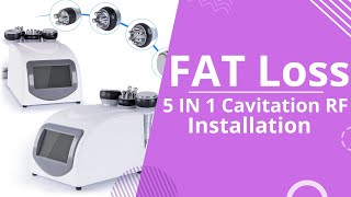 How To Install 5 In 1 Cavitation Machine  Ultrasonic Cavitation Machine  Cavitation Machine  9391 [upl. by Lilyan]