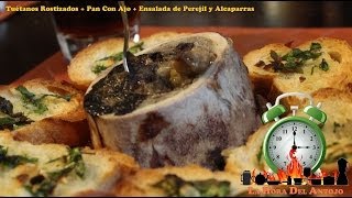 Tuetanos Rostizados  Ensalada de Perejil y Alcaparras  Pan con Ajo y Perejil  La Hora Del Antojo [upl. by Barbaraanne847]