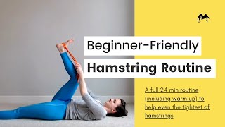 Hamstring Stretches for Total Beginners 15 min routine [upl. by Yerggoeg]