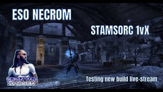 ESO PVP Testing New Stamsorc Build Continued [upl. by Sarine315]