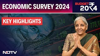 Economic Survey 2024 Highlights  quot657 Growth In FY25quot FM Sitharaman Presents Economic Survey [upl. by Faustina]