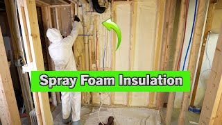 Spray Foam Froth Pak Action [upl. by Yelwar]