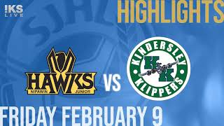 Nipawin Hawks vs Kindersley Klippers Feb 9th [upl. by Artined835]