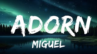 1 HOUR Miguel  Adorn Lyrics [upl. by Dich]