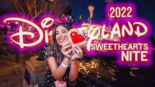 Sweethearts Nite Officially Begins At Disneyland With Love Themed Foods and Fireworks 2022 [upl. by Eeryt]