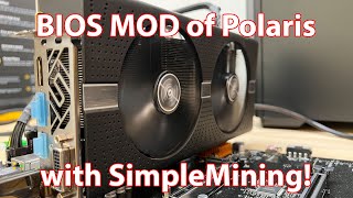 BIOS MOD of AMD Polaris running SimpleMining AMD RX470 RX480 RX570 RX580 [upl. by Lotsirhc]