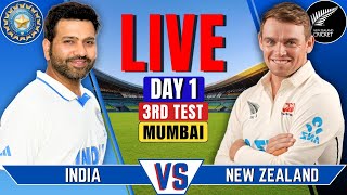 India vs New Zealand 3rd Test Day 1  IND vs NZ Live Match  Live Cricket Match  Session 3 [upl. by Enrol]