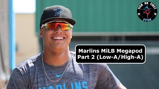 Breaking Down Key Marlins Prospects at LowA amp HighA  Swimming Upstream [upl. by Elkraps]