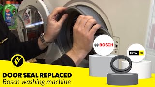 How to Replace a Washing Machine Door Seal on a Bosch Washer [upl. by Yruj]