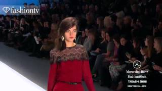 Tadashi Shoji FallWinter 201314  New York Fashion Week NYFW  FashionTV [upl. by Ynohtnakram]