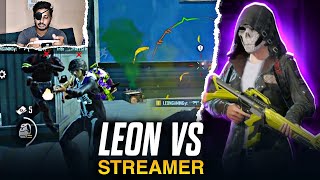 Leon vs Streamer  BGMI Fastest 4 Finger Player  Ace dominator lobby [upl. by Rovit]