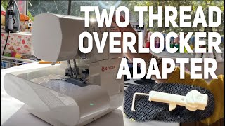 2 Thread Flatlock Stitch Overlocker Machine SewWithAbi [upl. by Thill65]