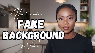 How to create fake Backgrounds for YouTube Videos for free [upl. by Ecinwahs491]