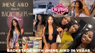 I MET JHENE AIKO backstage Las Vegas  Magic Hour Tour Tink Mila J Coi Leray 2024 Jeep Wrangler [upl. by Godding]