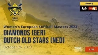 22 Womens European Softball Masters 2023 Diamonds GER VS Dutch Old Stars NED [upl. by Eteragram]