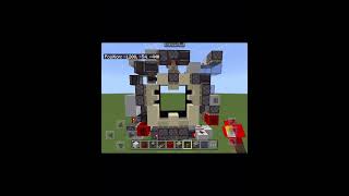 Small Mumbo Jumbo face door in MCBE ThatMumboJumbo minecraft redstone redstonebuilds shorts [upl. by Llennahc]