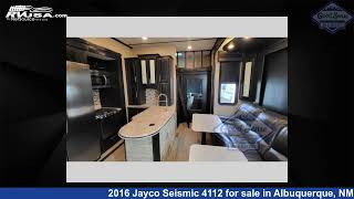 Beautiful 2016 Jayco Seismic 4112 Toy Hauler RV For Sale in Albuquerque NM  RVUSAcom [upl. by Anilag]