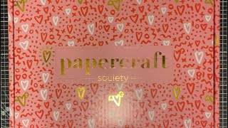 Unboxing of Papercraft Society Box 53 Katy Skilton [upl. by Yleen]