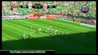 México 2  1 USA Eliminatoria Sudáfrica 2010 Goles de México [upl. by Hasan]