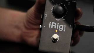 iRig Stomp  The first stompbox guitar interface for iPhoneiPod touchiPad  Winter NAMM 2012 [upl. by Fidelity]