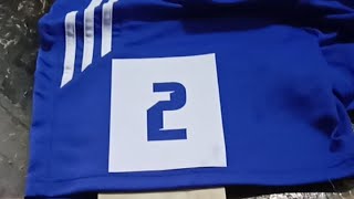 Tutorial Sablon Manual RubberNomor Celana Jersey Sepakbola [upl. by Treblah]