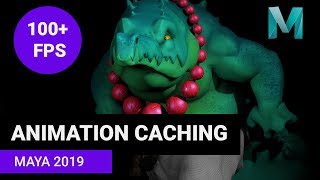 Animation Caching In Maya 2019 100fps [upl. by Ramunni]