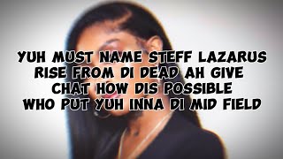 Jada Kingdom  Steff Lazarus Lyrics [upl. by Laniger]