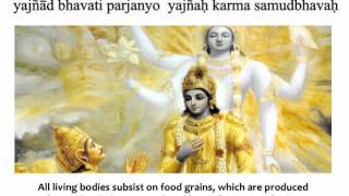 Bhagavad Gita Chapter 3  Verse 14 [upl. by Anhsirk763]