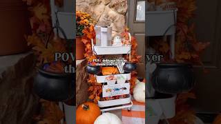 Delivery driver thank you cart 🧡 organization halloween home halloween2024 snacks snack [upl. by Owena]