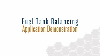 Fuel Tank Balancing Application Demonstration [upl. by Hammerskjold]