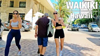 4K HAWAII TRIP  WAIKIKI BEACHWALK Tour 2023 [upl. by Ahtrim]