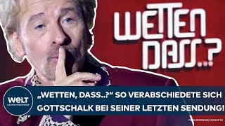 THOMAS GOTTSCHALK Letzte Sendung quotWetten dassquot So emotional verabschiedete sich die TVLegende [upl. by Naahsar]