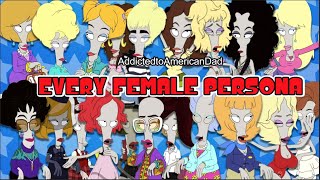 American Dad  Every Roger Female Persona [upl. by Lirva]