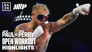 MEDIA WORKOUT HIGHLIGHTS  Jake Paul vs Mike Perry [upl. by Netloc]