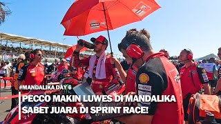 Makin Memanas MotoGP Mandalika Pecco Juara Sprint Race MagnificentMandalika motogp [upl. by Htes397]