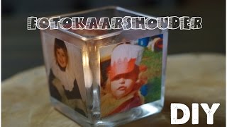 DIY Foto kaars houder maken  Leuk als cadeautje  Knutselen  CreaBella [upl. by Oiluj]