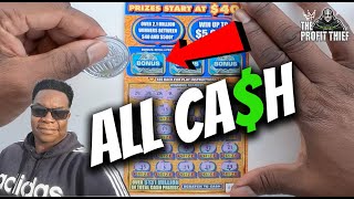 New York Lottery Scratch Off All Cash Win NY Lotto Scratch Ticket [upl. by Maxima]