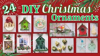 🎄24 Unique Handmade DIY Christmas Ornaments You can Make [upl. by Debra]